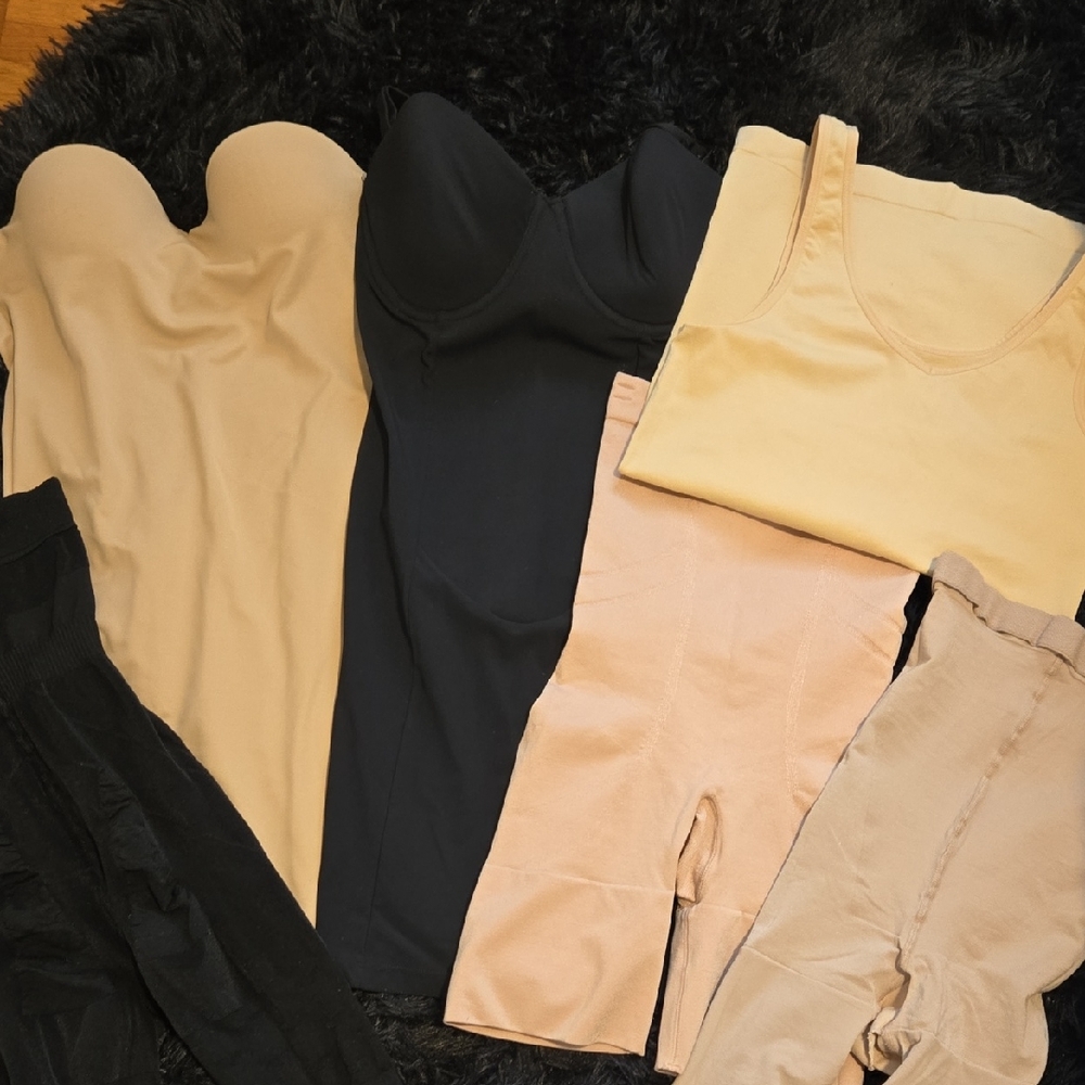 SPANX Shapewear Bundle in Black and Nude Tones